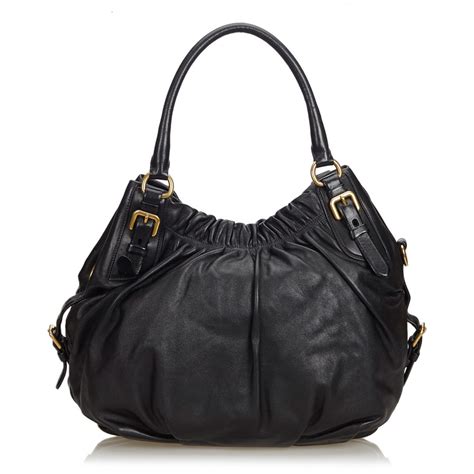 vintage prada leather hobo|prada hobo bag sale.